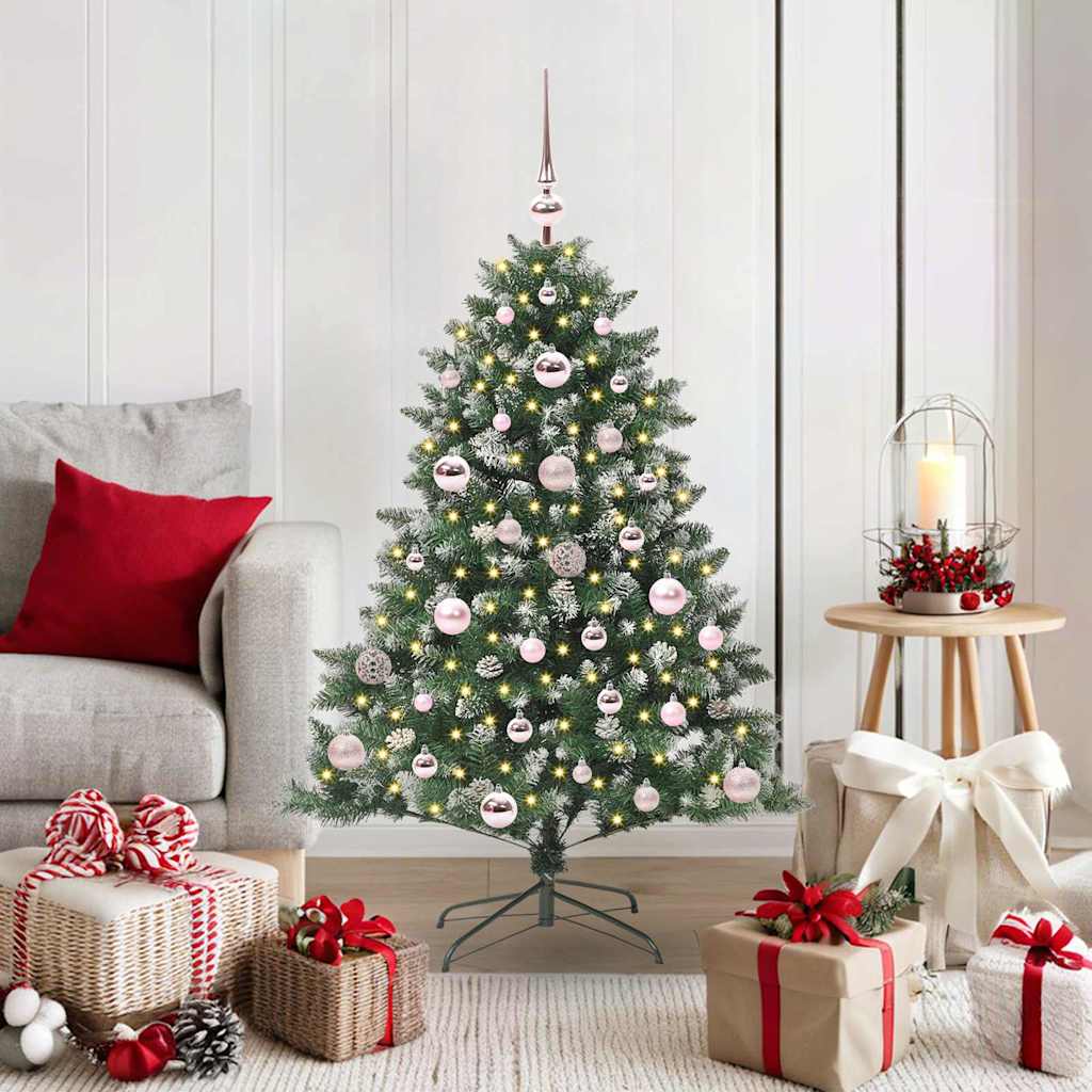 EMVER Artificial Christmas Tree with 150 LEDs with Stand Green 120 cm