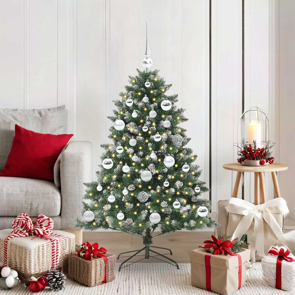 EMVER Artificial Christmas Tree with 150 LEDs with Stand Green 120 cm
