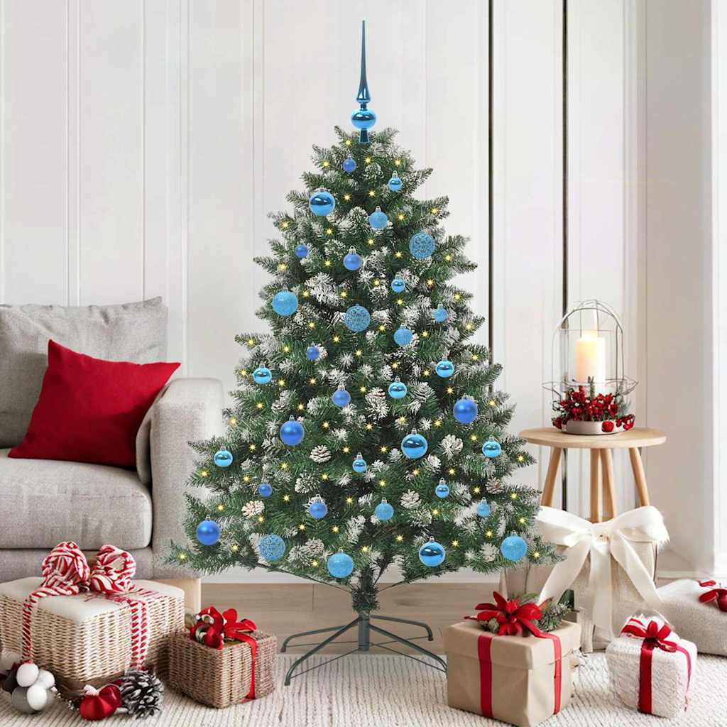 EMVER Artificial Christmas Tree with 150 LEDs with Stand Green 150 cm