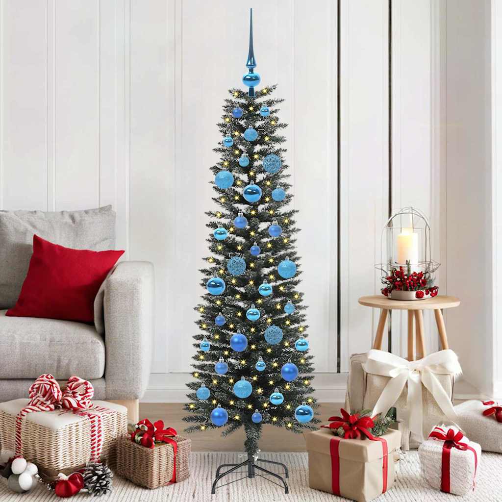COZERA Artificial Christmas Tree with 150 LEDs with Stand Green 150 cm