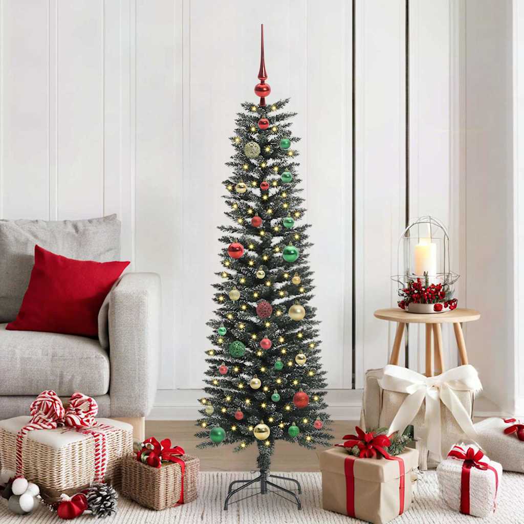 COZERA Artificial Christmas Tree with 150 LEDs with Stand Green 150 cm