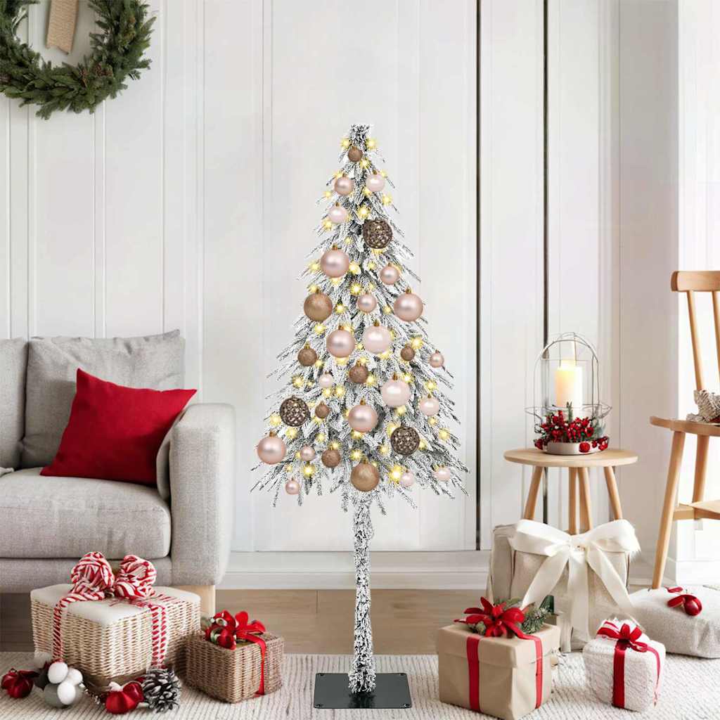 COSWIN Christmas Tree with 150 LEDs White 120 cm PE and Steel