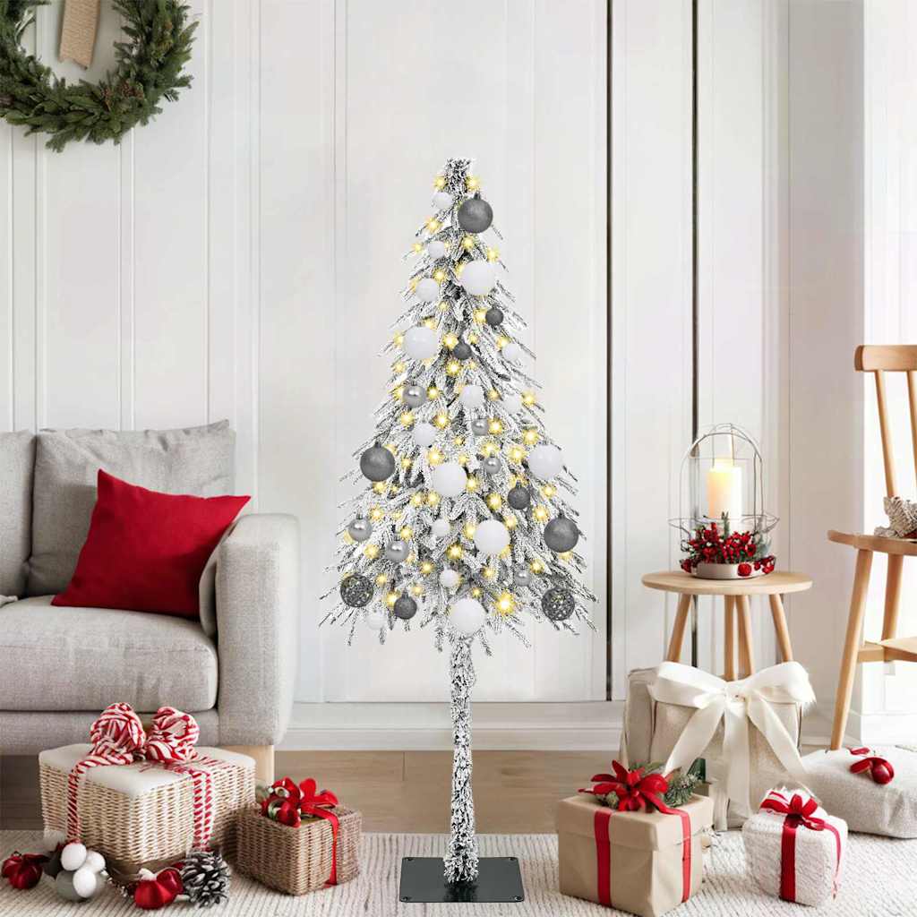 COSWIN Christmas Tree with 150 LEDs White 120 cm PE and Steel