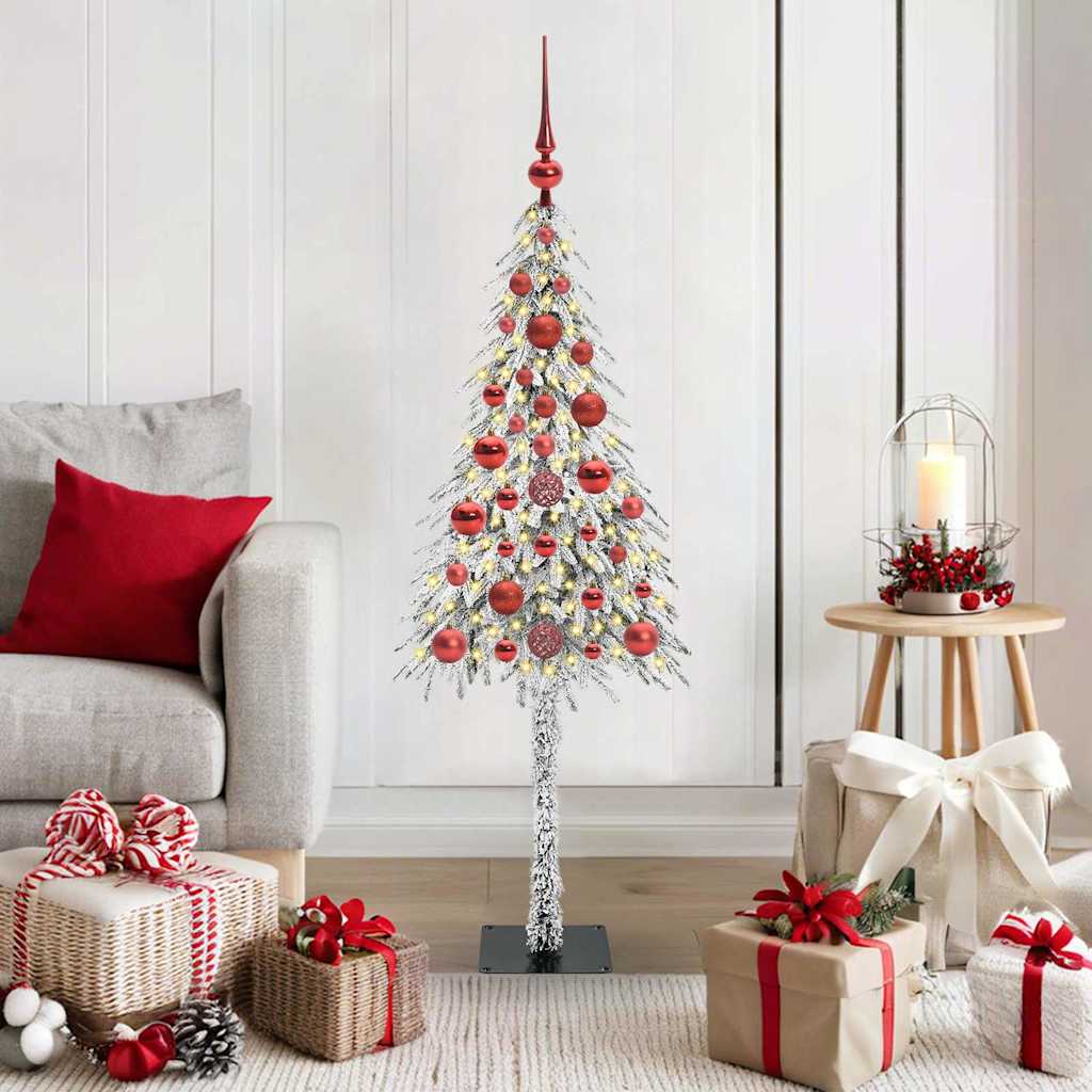 COSWIN Christmas Tree with 150 LEDs White 120 cm PE and Steel
