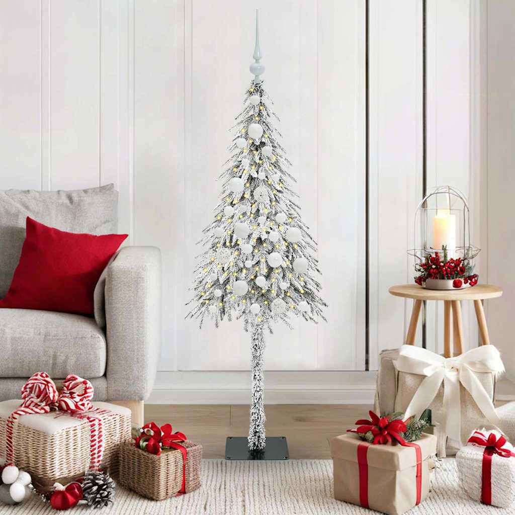 COSWIN Christmas Tree with 150 LEDs White 120 cm PE and Steel