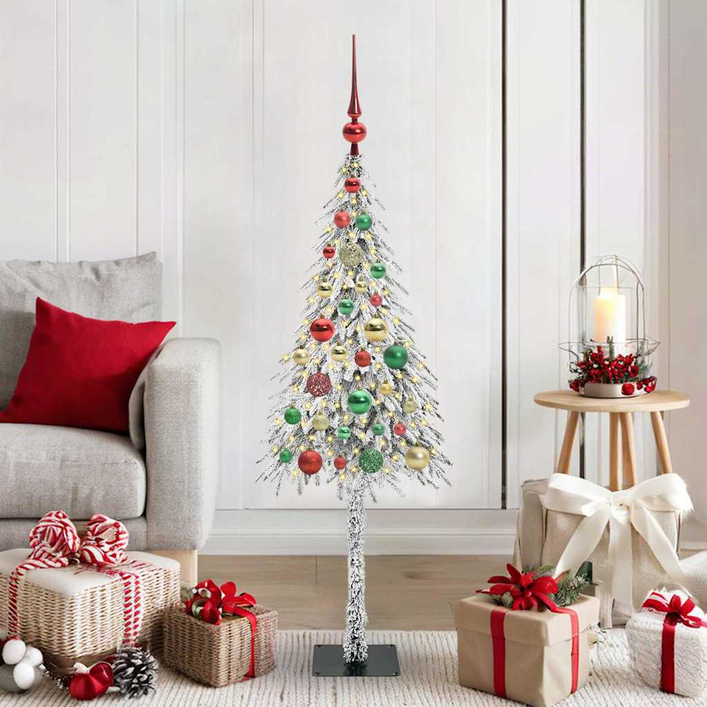 COSWIN Christmas Tree with 150 LEDs White 120 cm PE and Steel