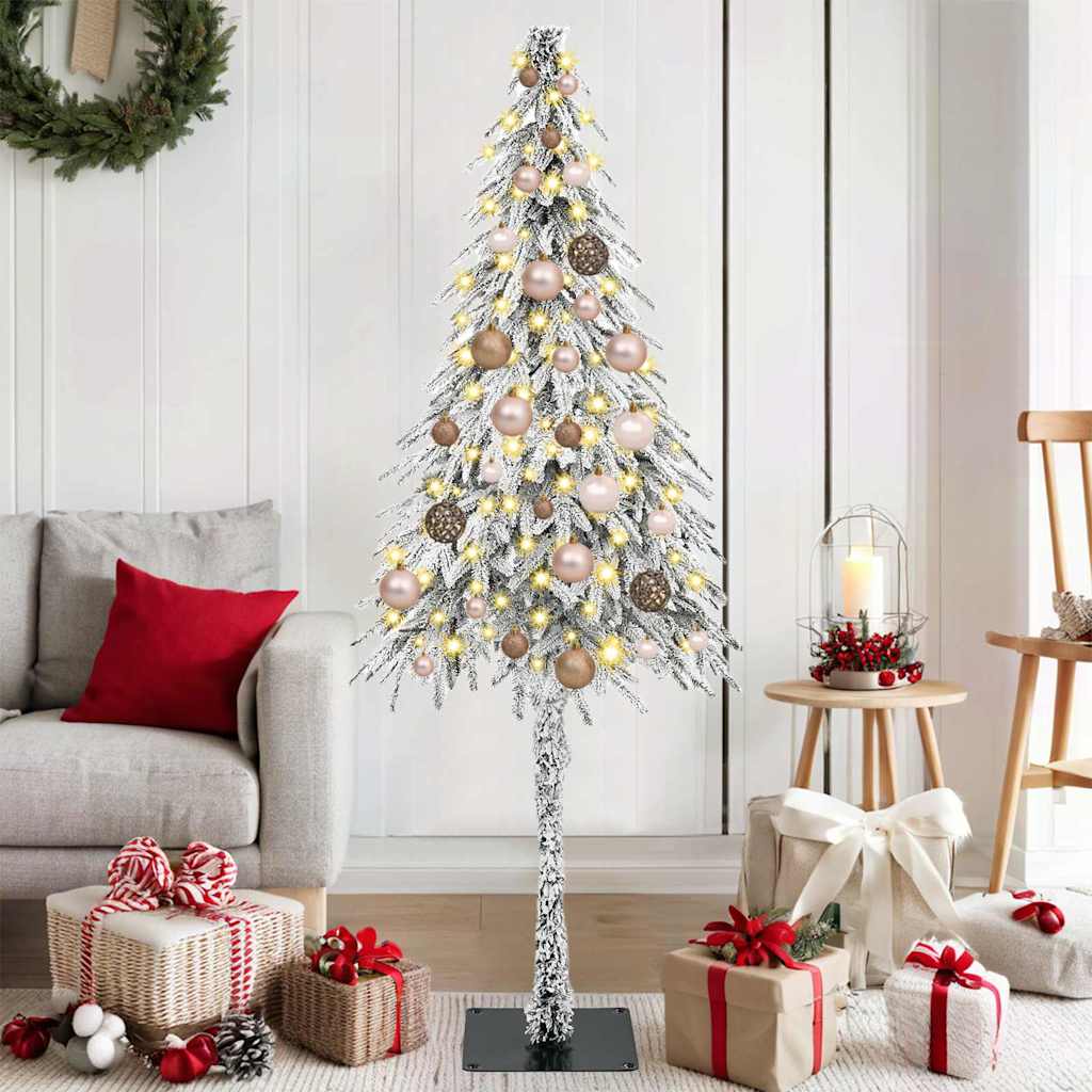 COSWIN Christmas Tree with 150 LEDs White 150 cm PE and Steel