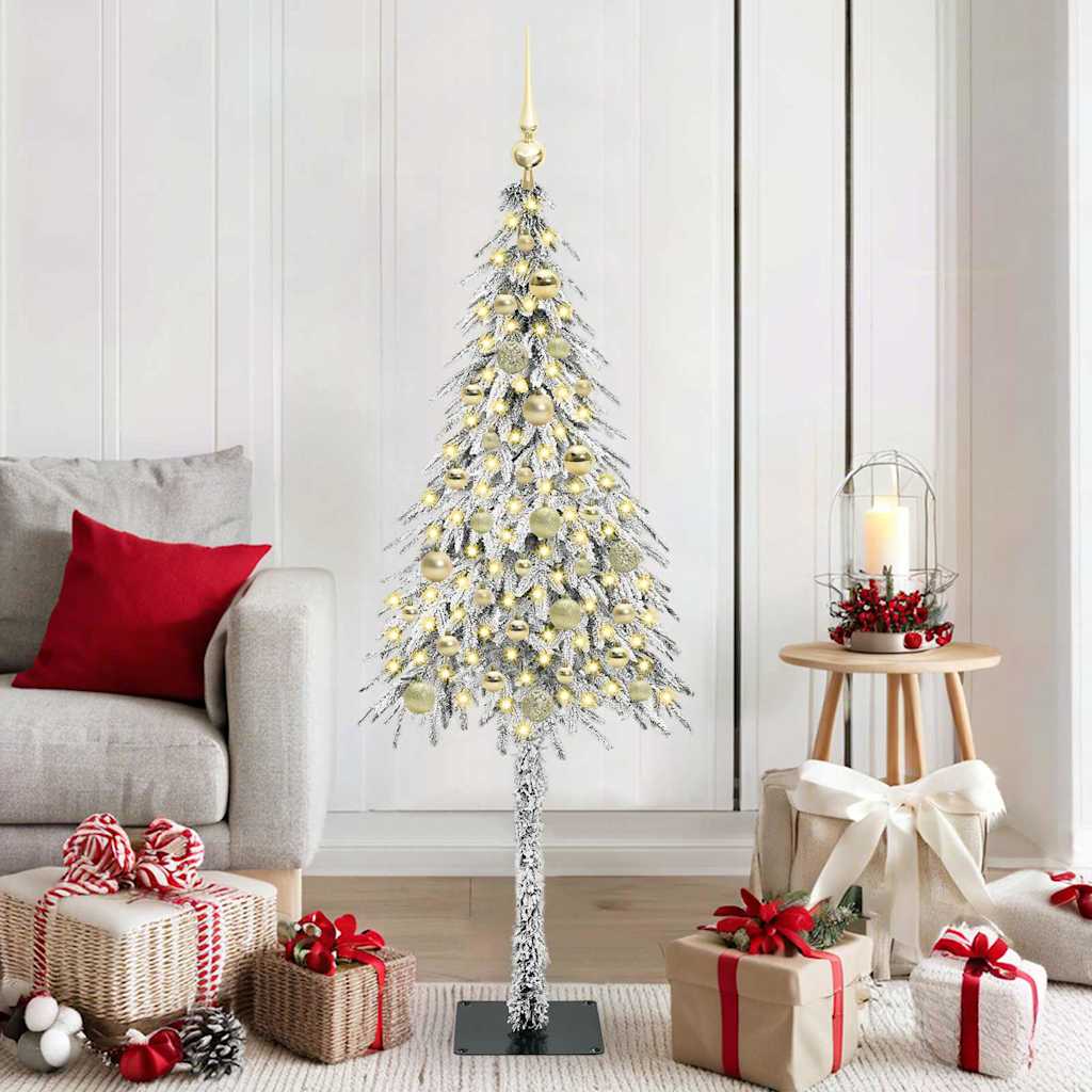 COSWIN Christmas Tree with 150 LEDs White 150 cm PE and Steel