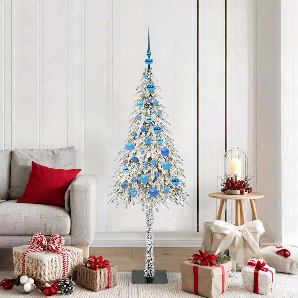 COSWIN Christmas Tree with 150 LEDs White 150 cm PE and Steel