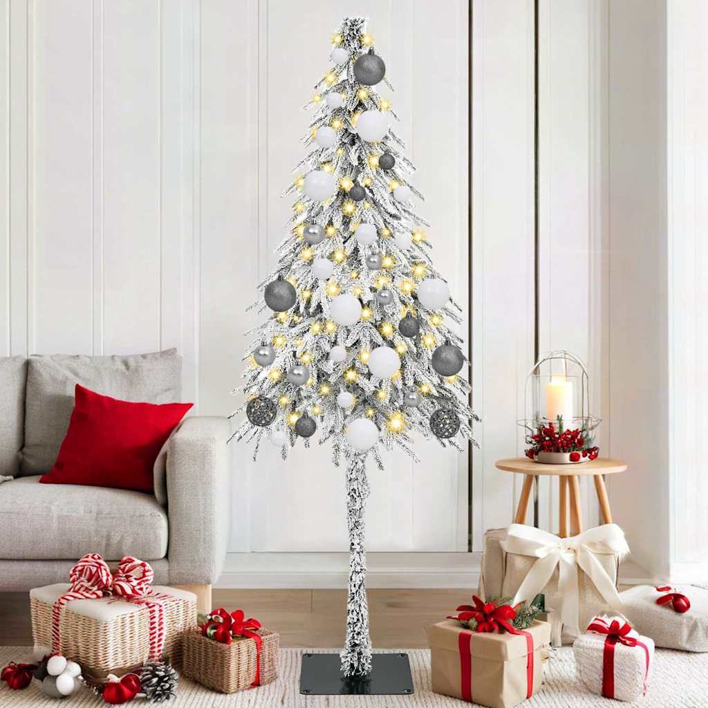 COSWIN Christmas Tree with 300 LEDs White 180 cm PE and Steel