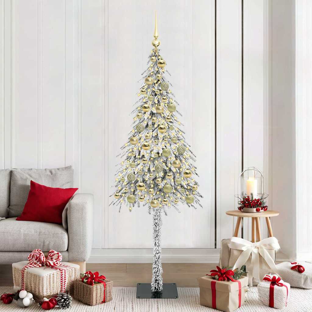 COSWIN Christmas Tree with 300 LEDs White 180 cm PE and Steel