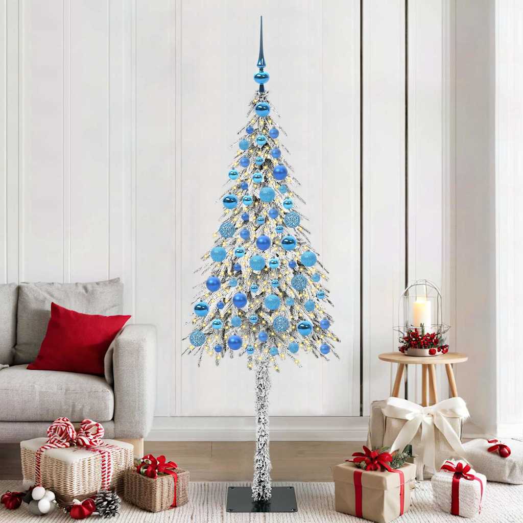 COSWIN Christmas Tree with 300 LEDs White 180 cm PE and Steel