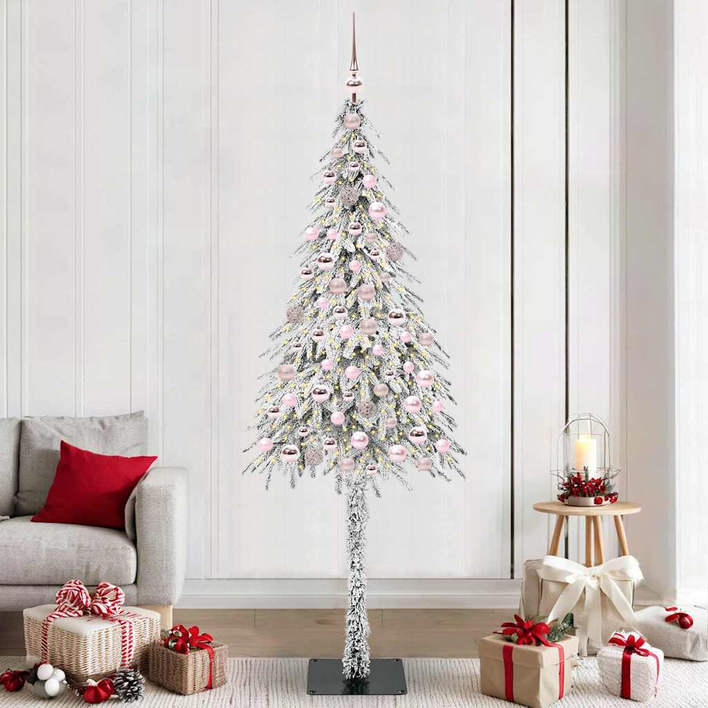 COSWIN Christmas Tree with 300 LEDs White 210 cm PE and Steel
