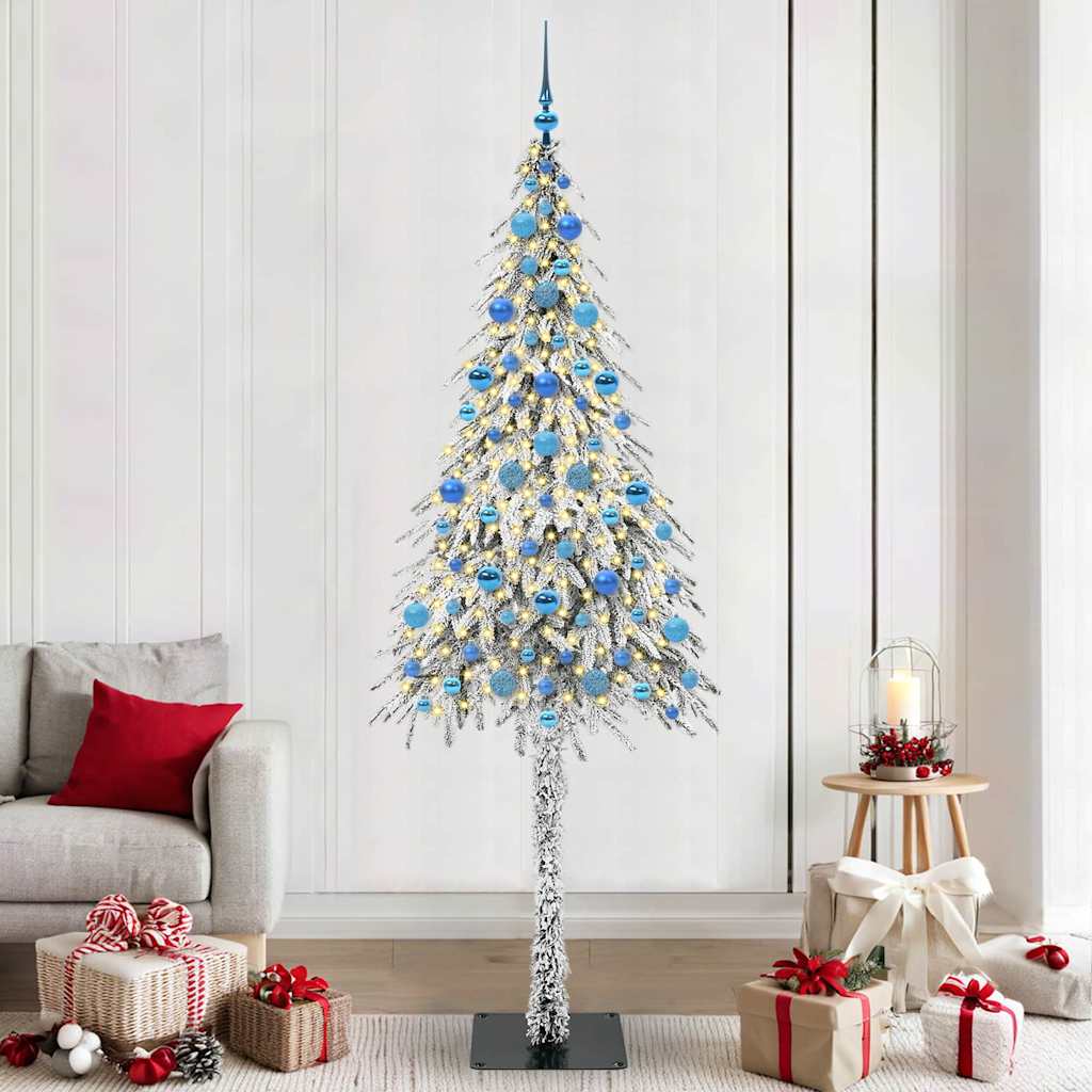 COSWIN Christmas Tree with 300 LEDs White 210 cm PE and Steel