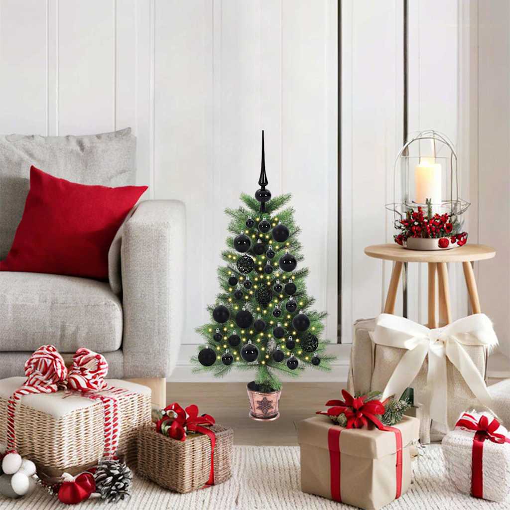 COSWIN Christmas Tree with 150 LEDs with Stand Green 65 cm PE