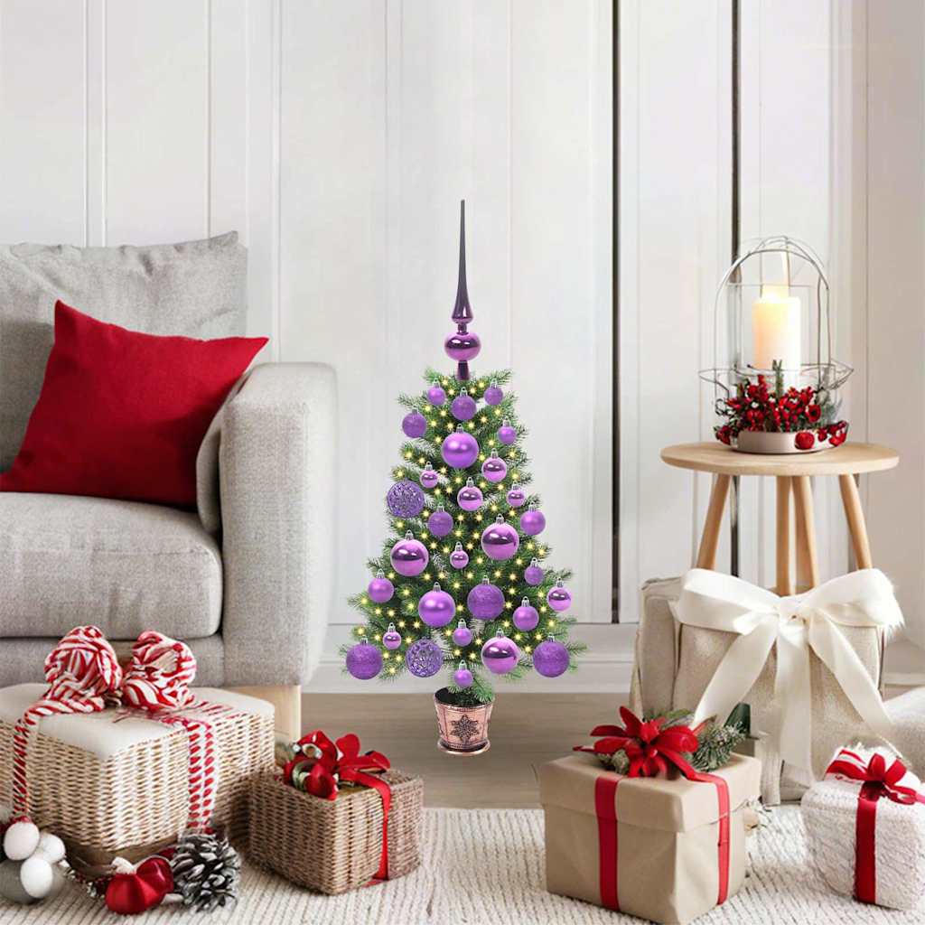 COSWIN Christmas Tree with 150 LEDs with Stand Green 65 cm PE