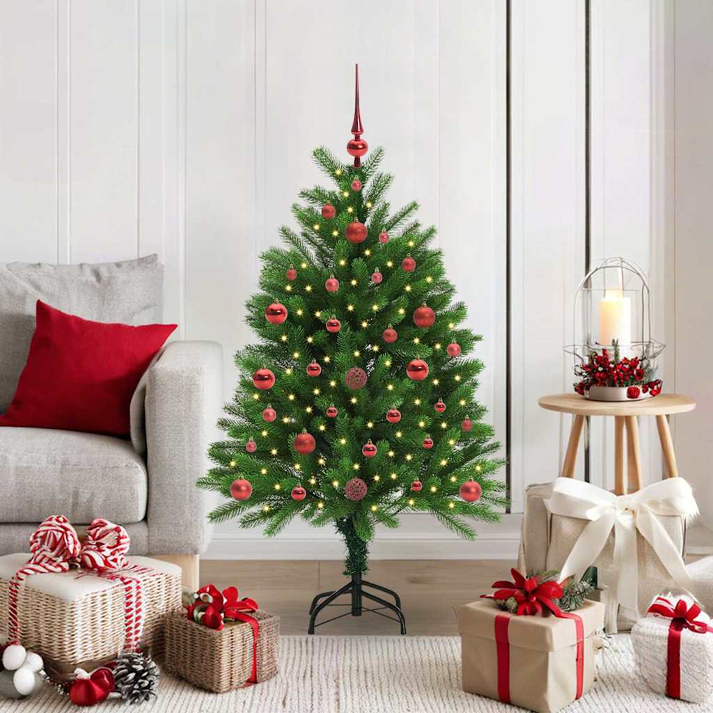 BRISNO Christmas Tree with 150 LEDs with Stand Green 120 cm PE
