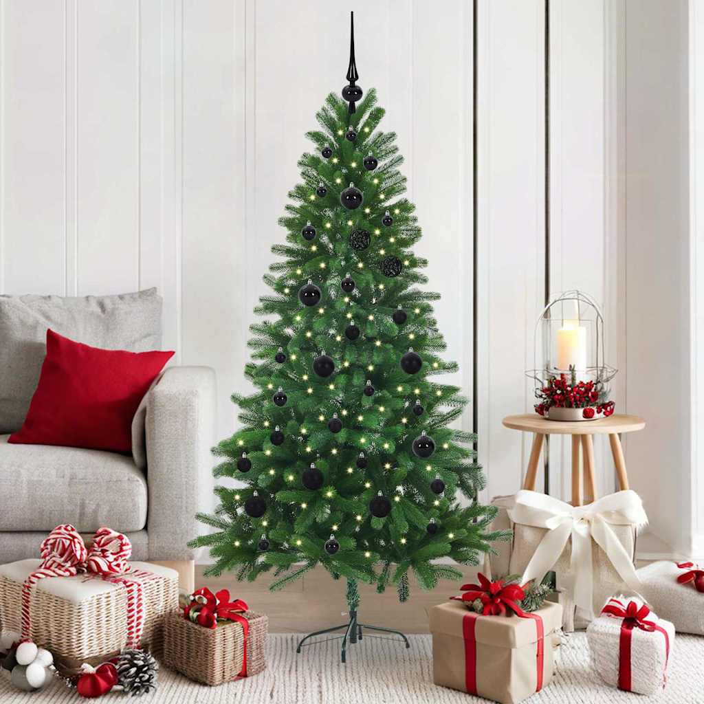 BRISNO Christmas Tree with 150 LEDs with Stand Green 150 cm PE