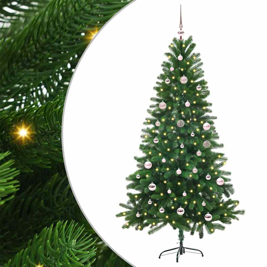 BRISNO Christmas Tree with 150 LEDs with Stand Green 150 cm PE