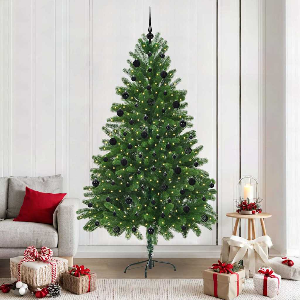BRISNO Christmas Tree with 300 LEDs with Stand Green 210 cm PE