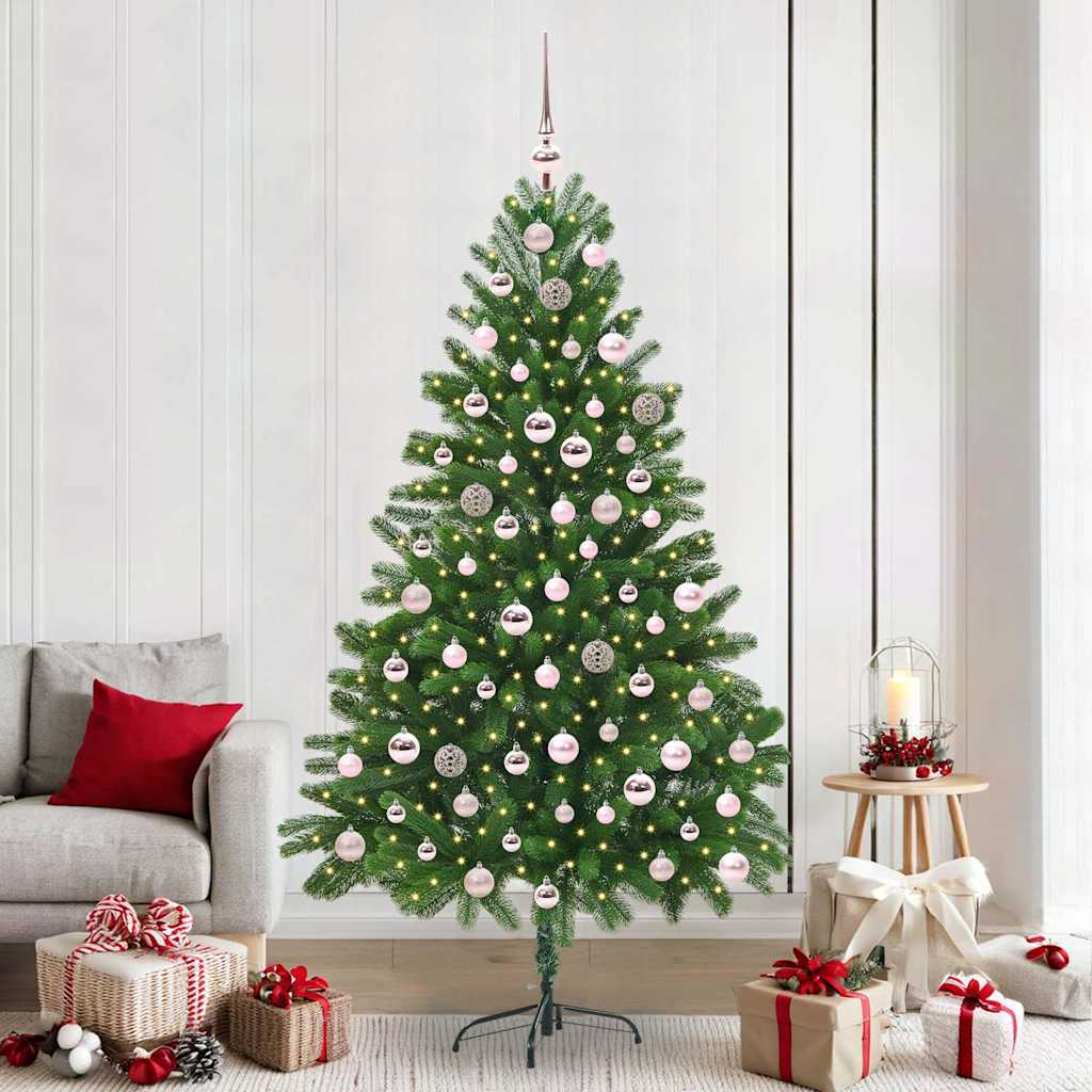BRISNO Christmas Tree with 300 LEDs with Stand Green 210 cm PE