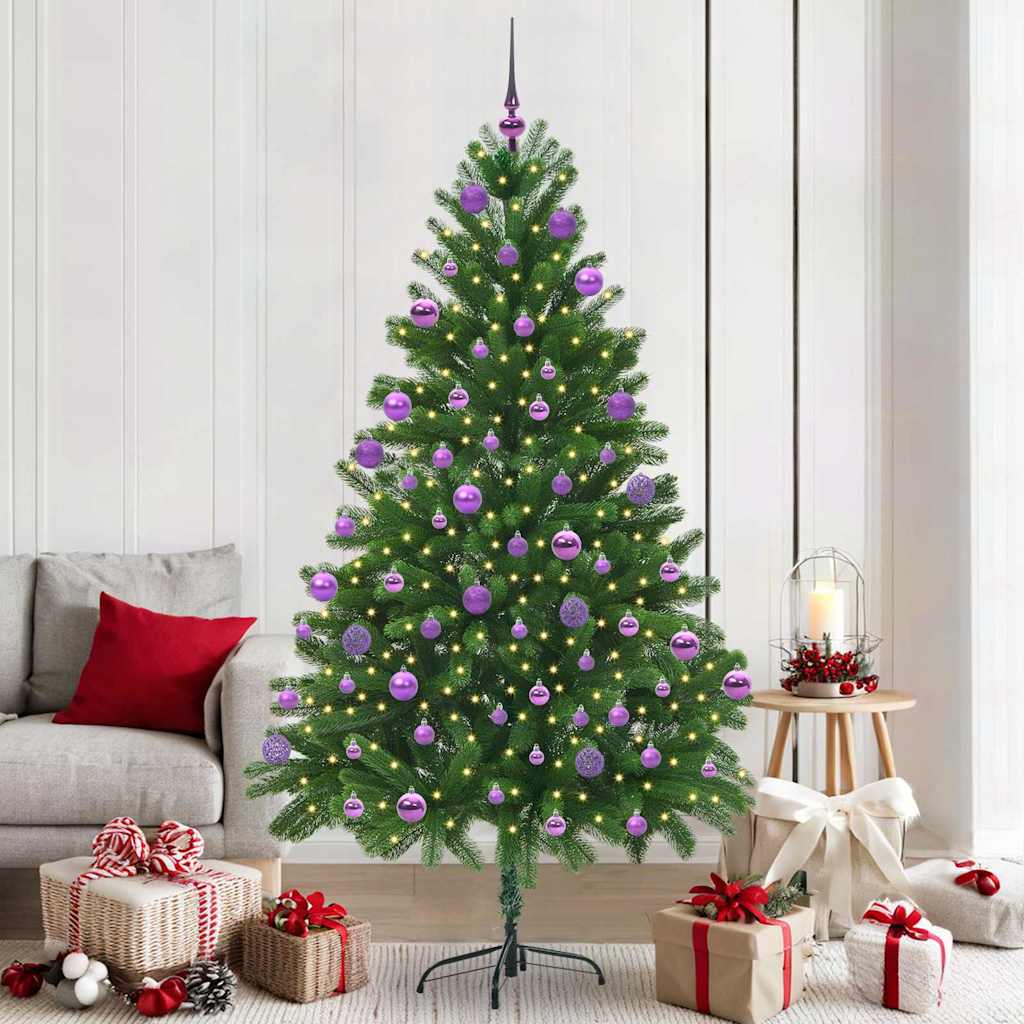 BRISNO Christmas Tree with 300 LEDs with Stand Green 210 cm PE