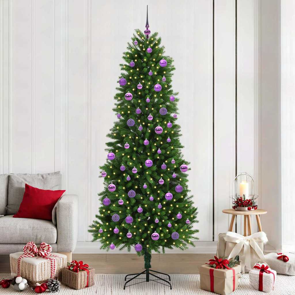 BRISNO Christmas Tree with 300 LEDs with Stand Green 240 cm PE