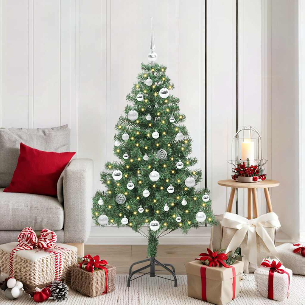 BRISNO Christmas Tree with 150 LEDs with Stand Green 150 cm PVC