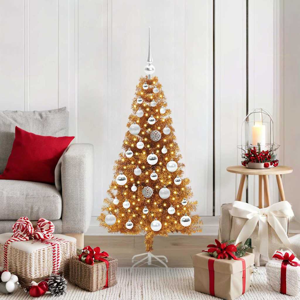 ELFIR Christmas Tree with 150 LEDs with Stand Gold 120 cm PET