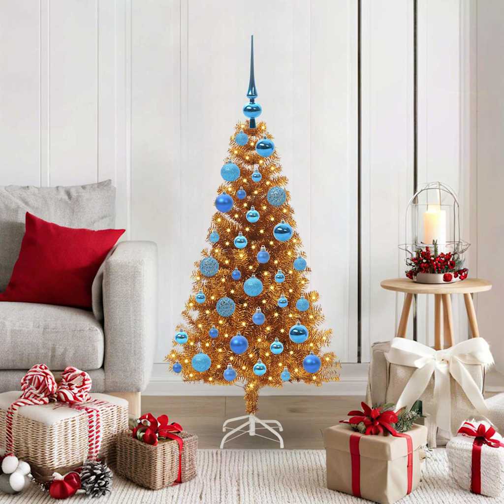 ELFIR Christmas Tree with 150 LEDs with Stand Gold 120 cm PET