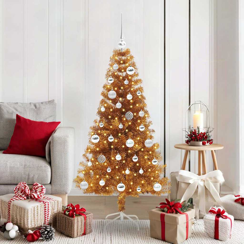ELFIR Christmas Tree with 150 LEDs with Stand Gold 150 cm PET