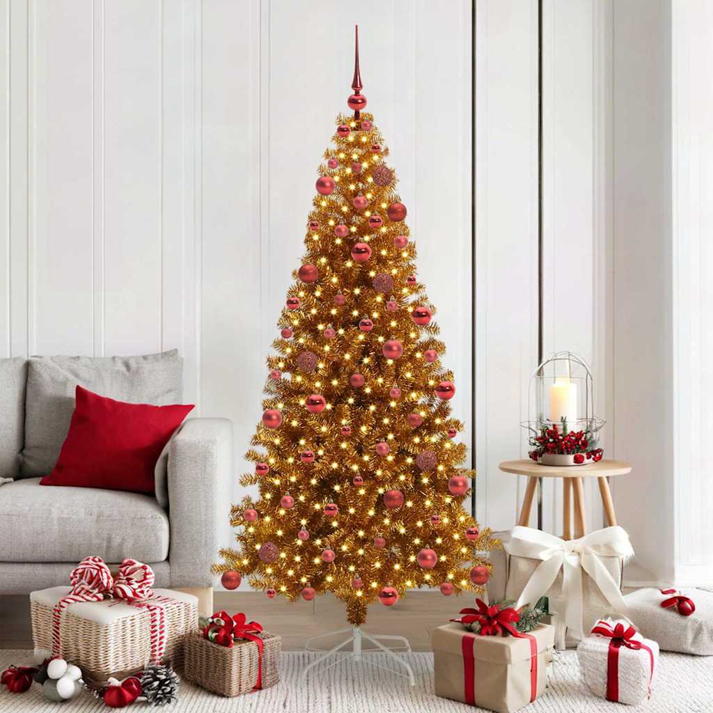 ELFIR Christmas Tree with 300 LEDs with Stand Gold 180 cm PET