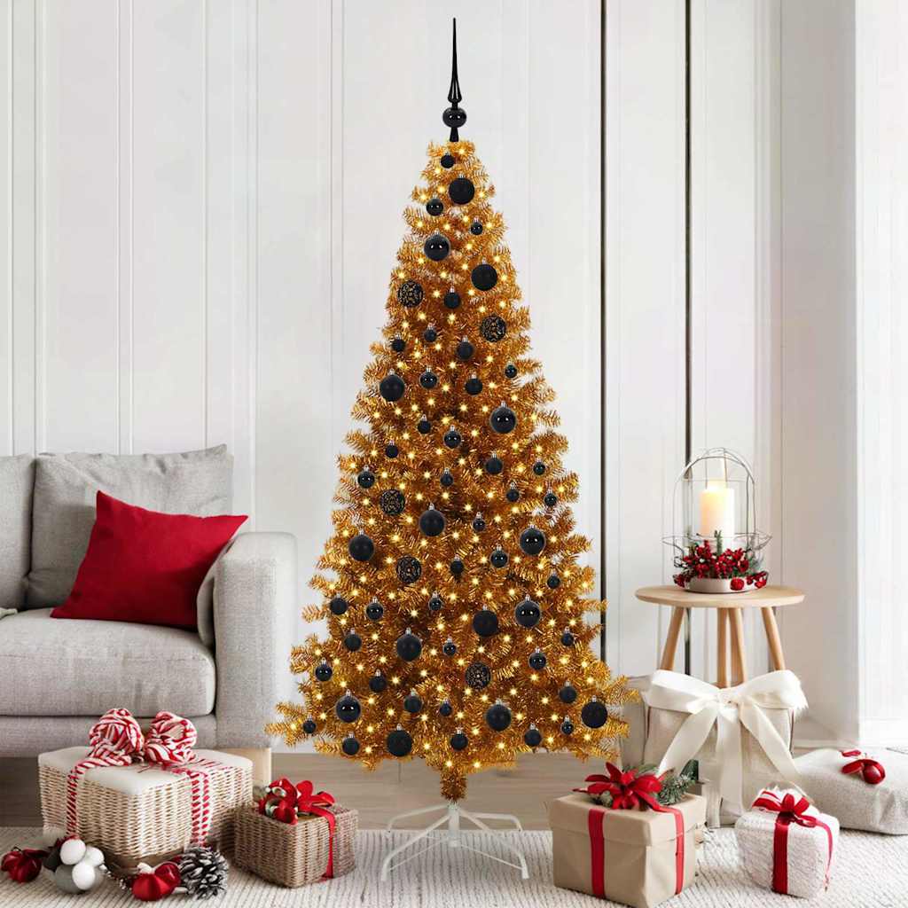 ELFIR Christmas Tree with 300 LEDs with Stand Gold 180 cm PET