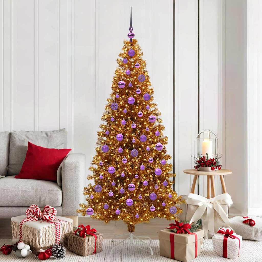 ELFIR Christmas Tree with 300 LEDs with Stand Gold 180 cm PET
