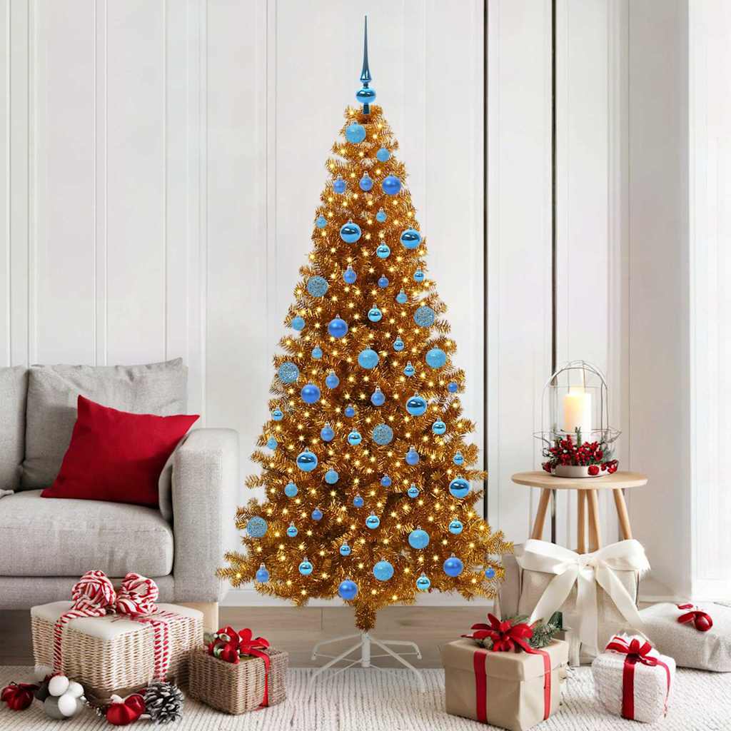 ELFIR Christmas Tree with 300 LEDs with Stand Gold 180 cm PET