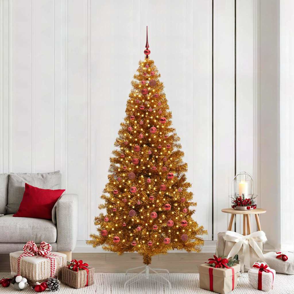 ELFIR Christmas Tree with 300 LEDs with Stand Gold 210 cm PET