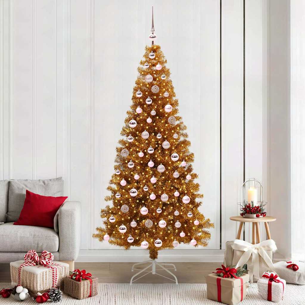 ELFIR Christmas Tree with 300 LEDs with Stand Gold 210 cm PET