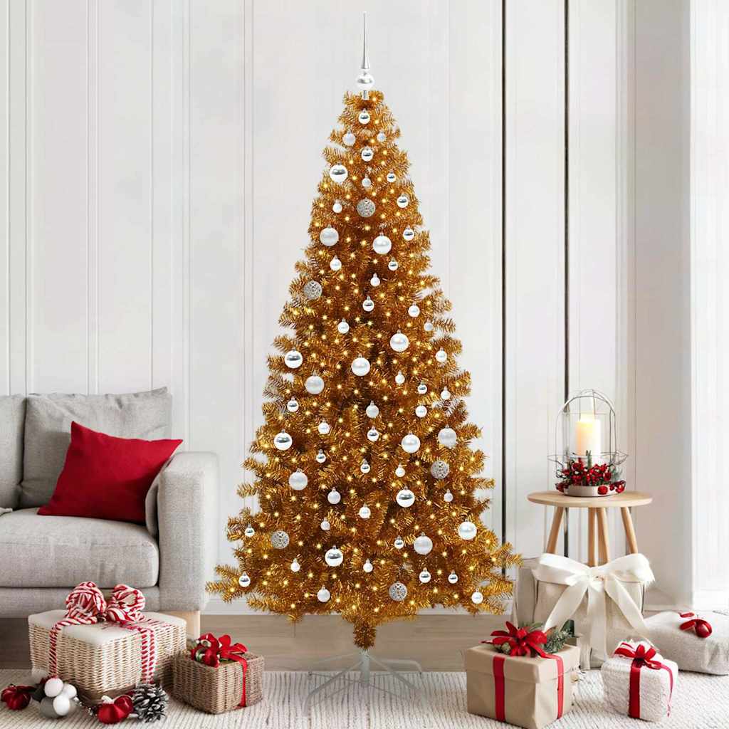 ELFIR Christmas Tree with 300 LEDs with Stand Gold 210 cm PET