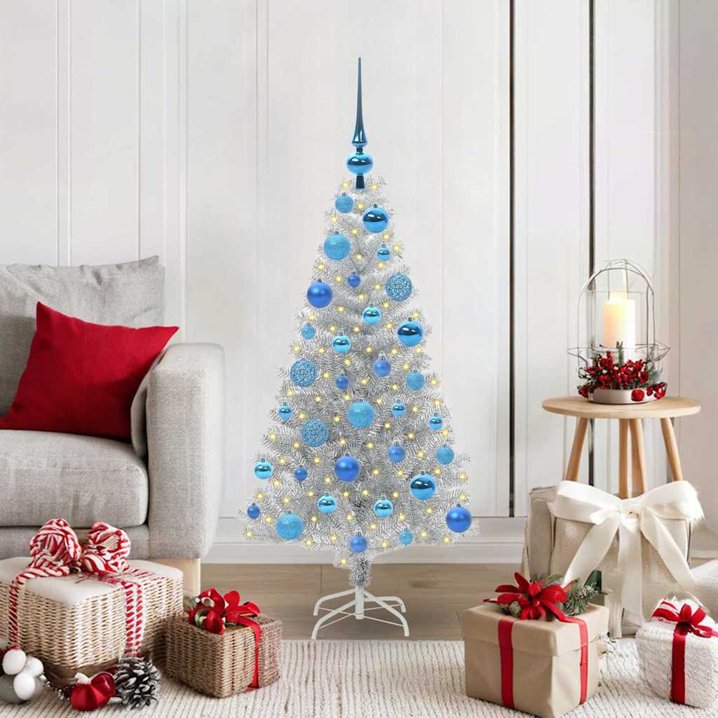 ELFIR Christmas Tree with 150 LEDs with Stand Silver 120 cm PET