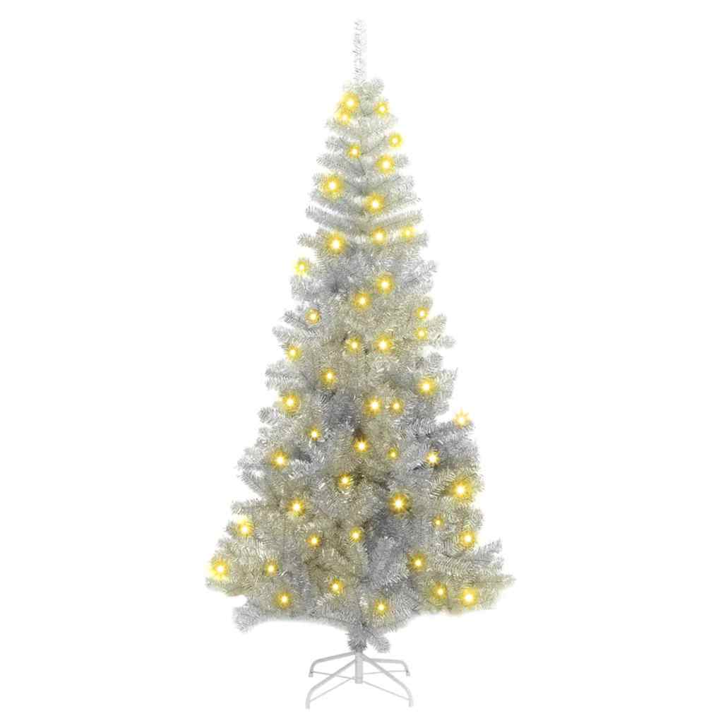 ELFIR Christmas Tree with 300 LEDs with Stand Silver 180 cm PET