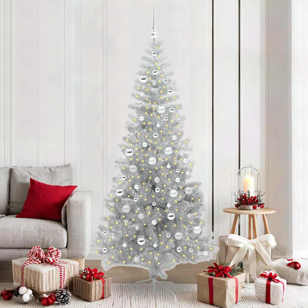 ELFIR Christmas Tree with 300 LEDs with Stand Silver 210 cm PET