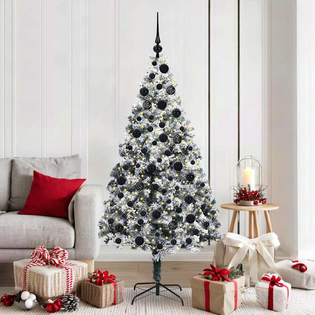 COSDEN Artificial Christmas Tree with 300 LEDs with Stand Green 180 cm