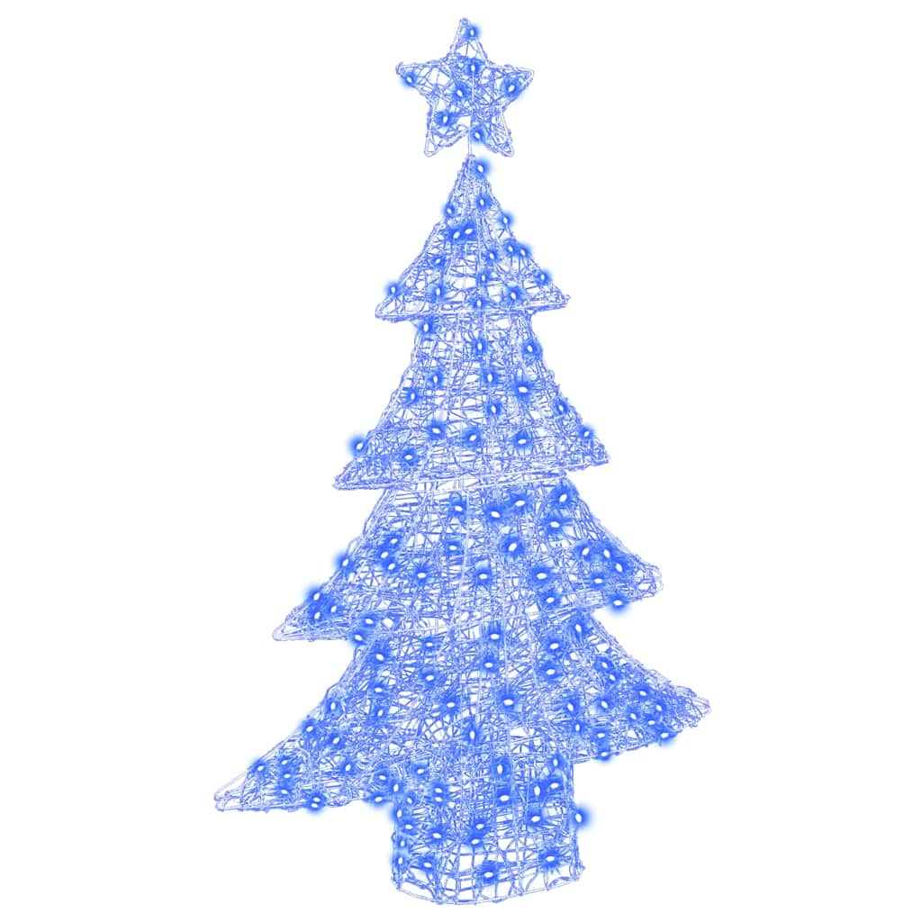 FLYNOR Christmas Tree with 100 LEDs Blue 120 cm Acrylic