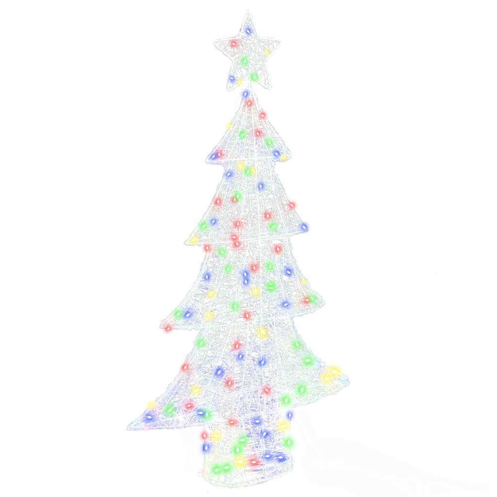 FLYNOR Christmas Tree with 160 LEDs Multicolour 150 cm Acrylic