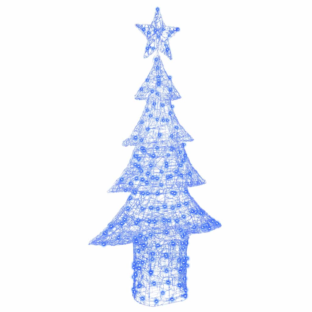 FLYNOR Christmas Tree with 240 LEDs Blue 180 cm Acrylic