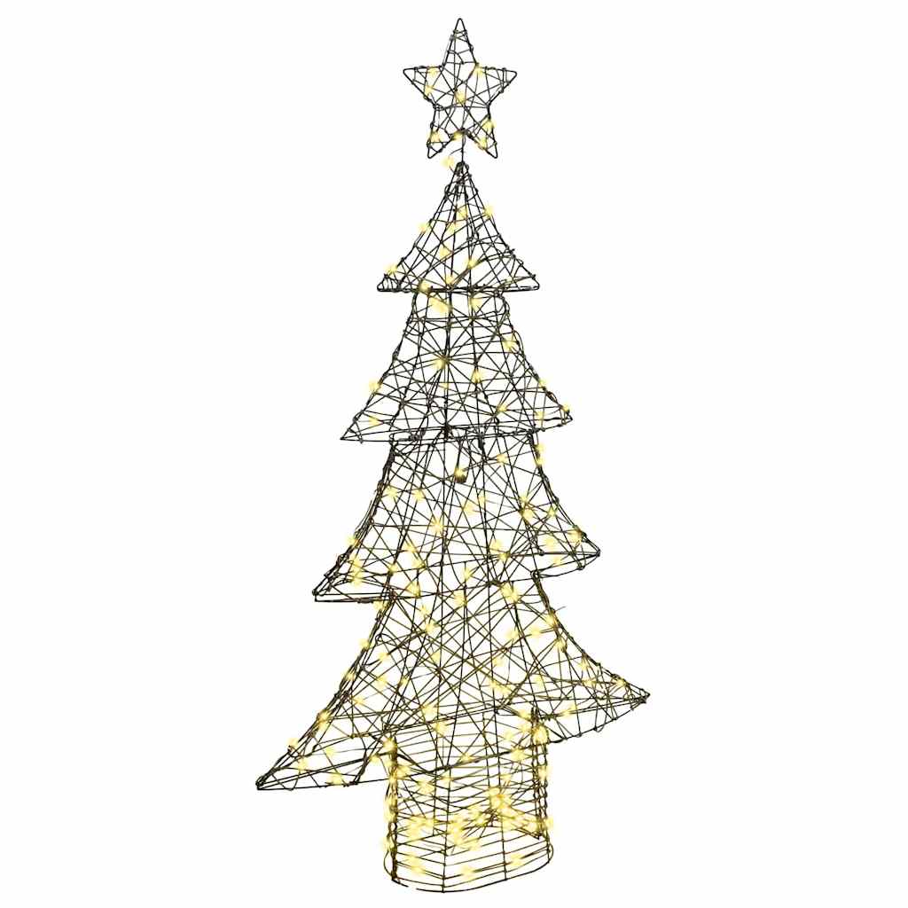 FLYNOR Christmas Tree with 160 LEDs Warm white 150 cm Rattan