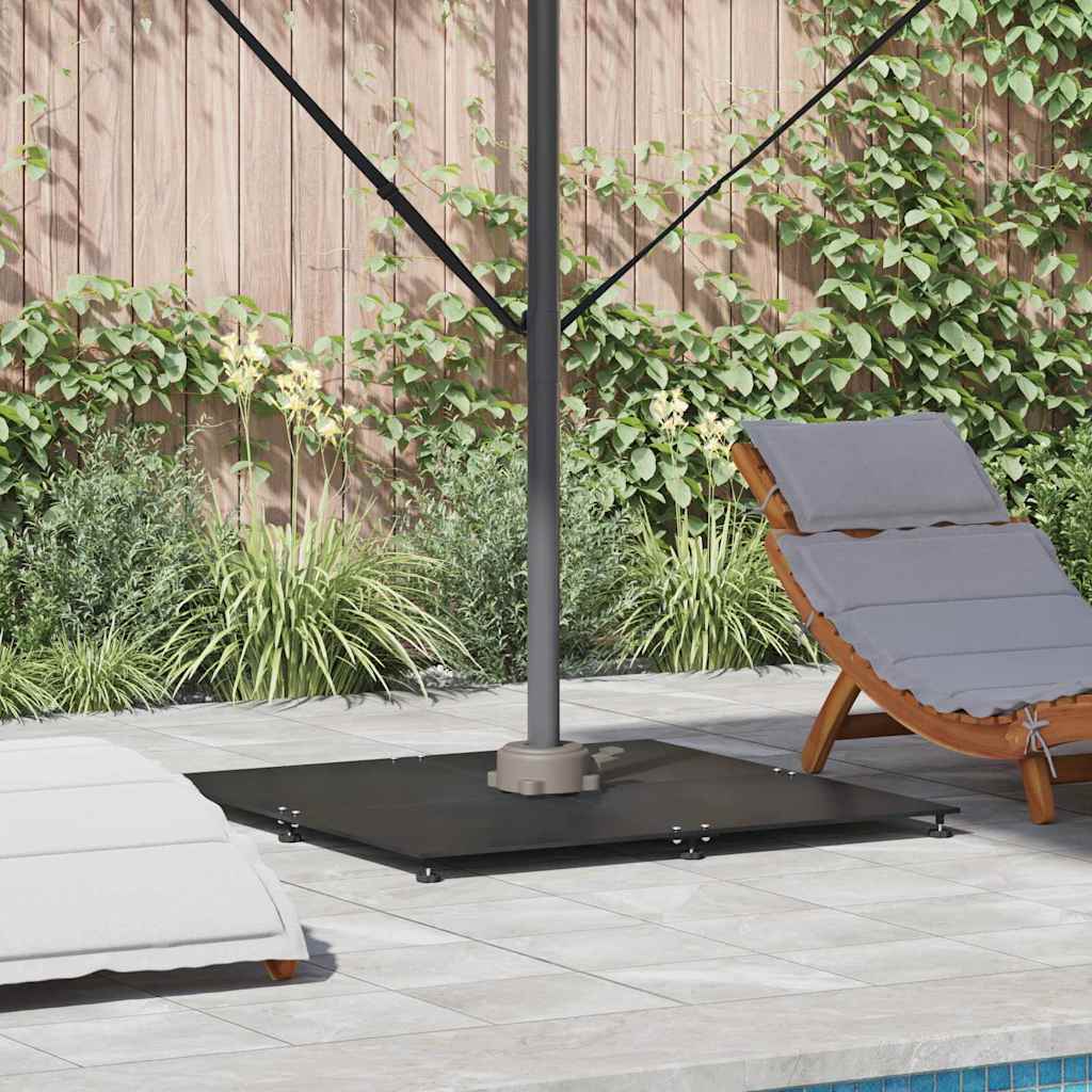 AVHMERE Parasol Base 100x100x4 cm Steel - Black
