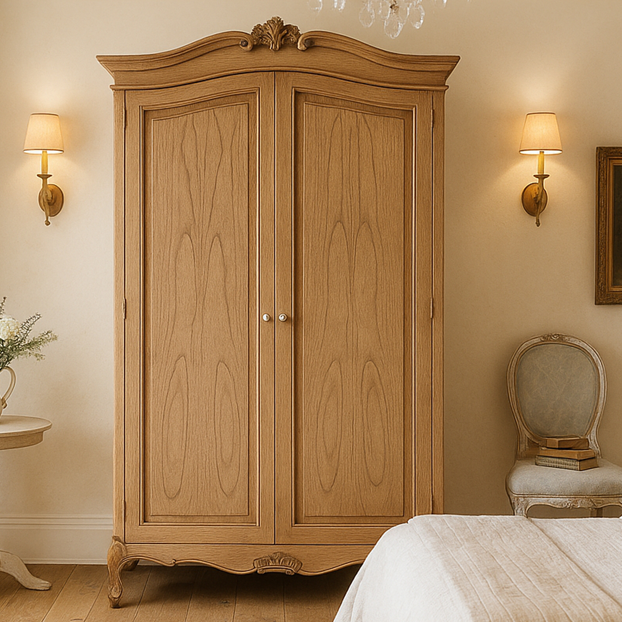 ALDERBROOK 2 Door Wardrobe Light Oak - 119cm