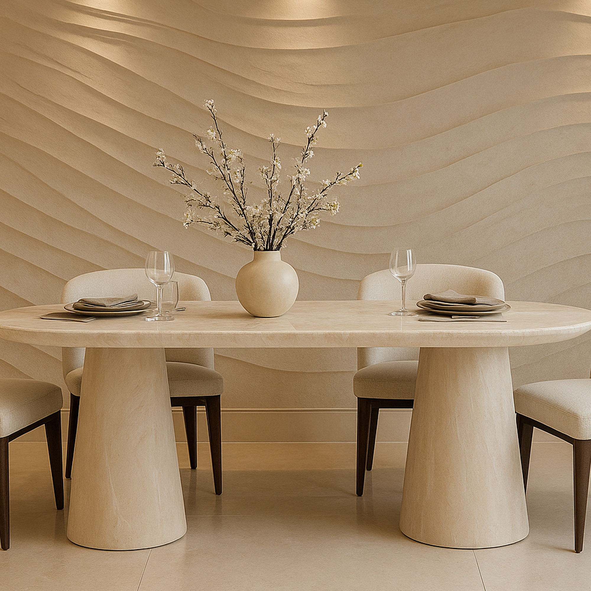 BELLHAVEN Oval Dining Table - Oak