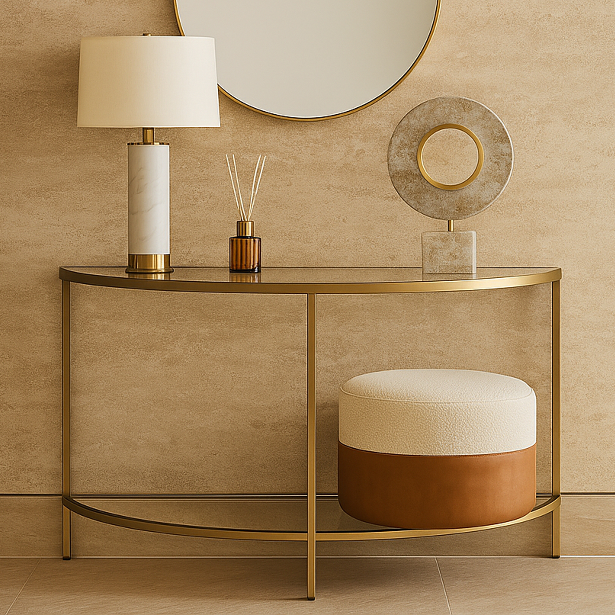 GREENFORD Console Table - Gold
